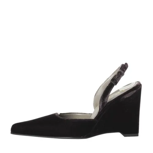 Prada Velvet Slingback Wedges Breathable Indoor Fitness