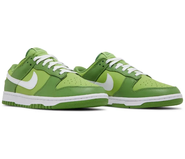 Mens Nike Dunk Low (Chlorophyll) running in a jungle area shoes
