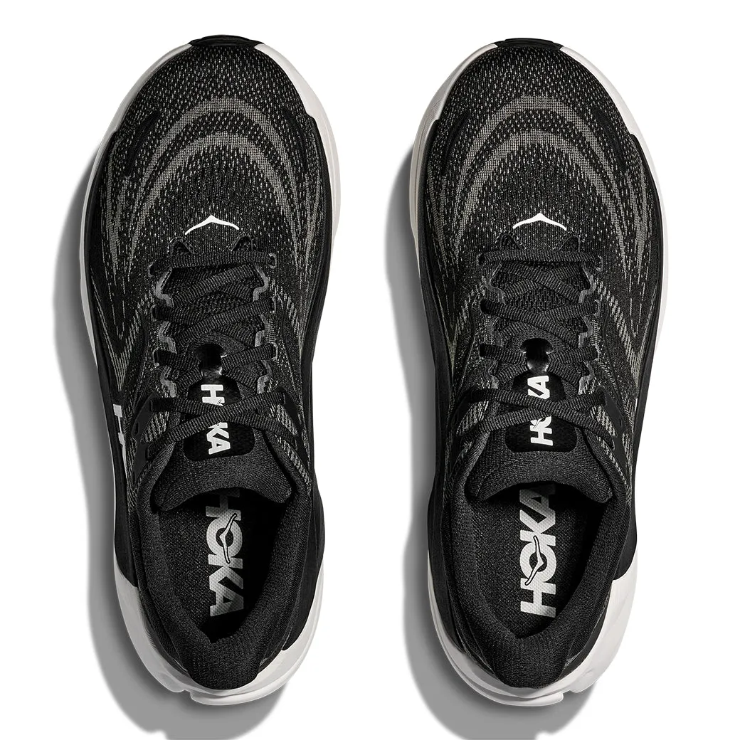 Mens Hoka Arahi 8 Wide in Black/White Trail Running Sporty arch