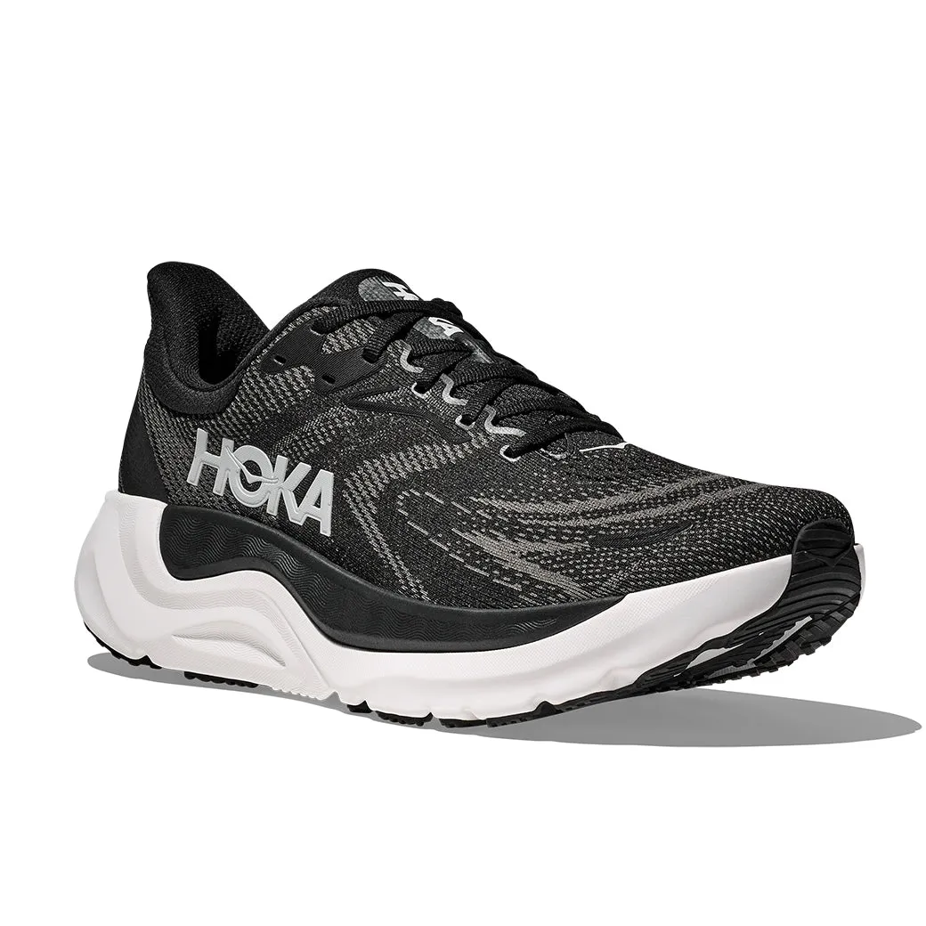 Weekend Vibes Athletic Appeal Mens Hoka Arahi 8 Wide in Black/White