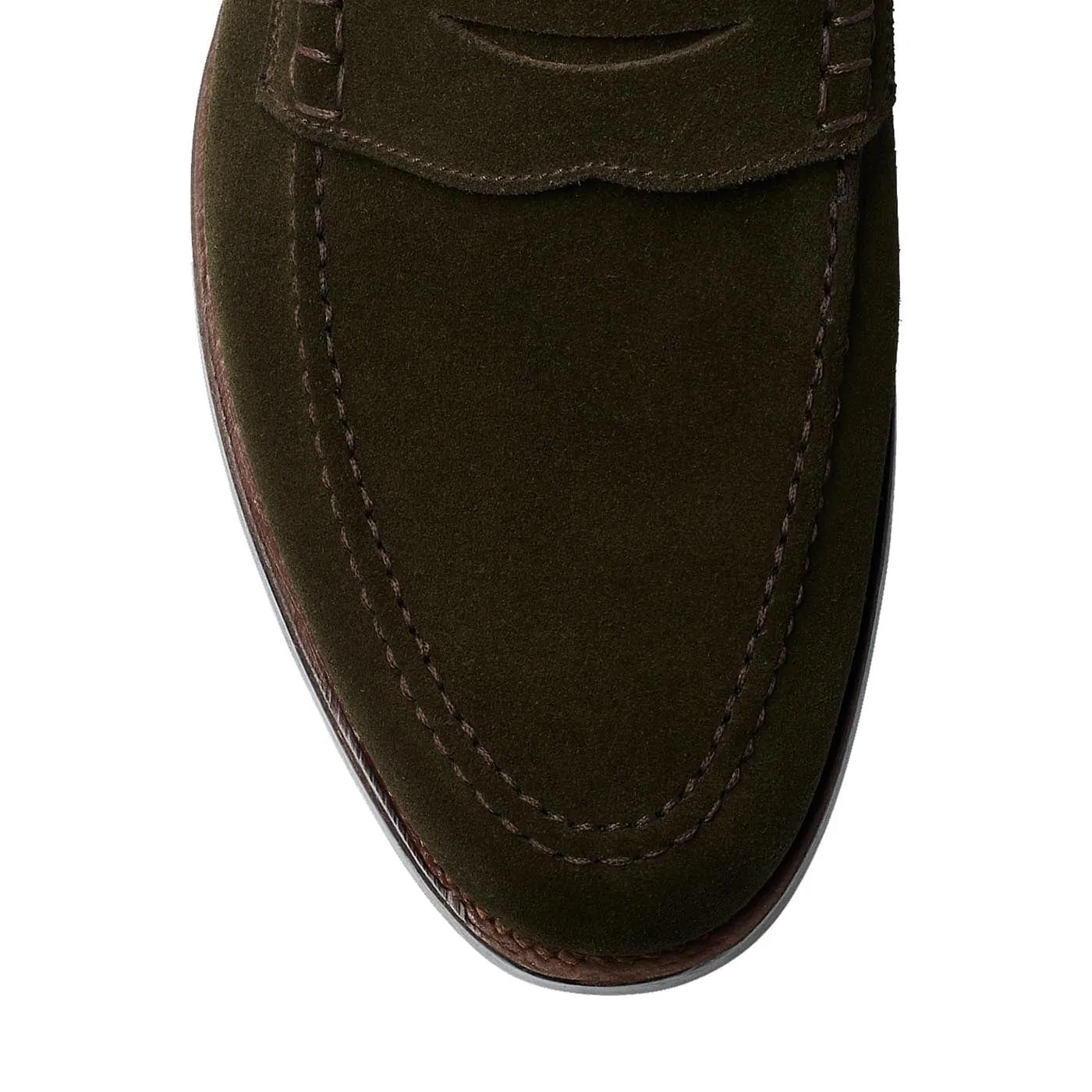 Seaton Earth Green Suede Four Season Flexible Sole