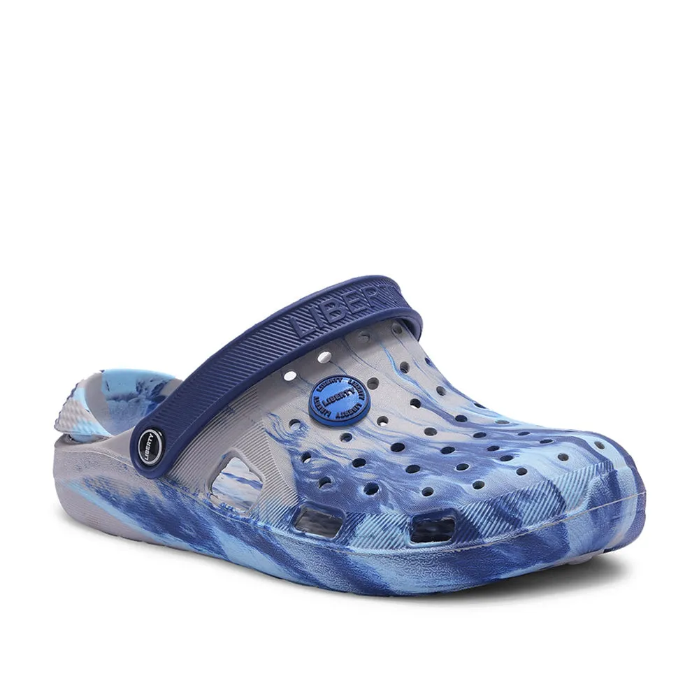 Waterproof Slides A-HA Royal Blue Slingback Clogs For Men LPMXT-961E By Liberty