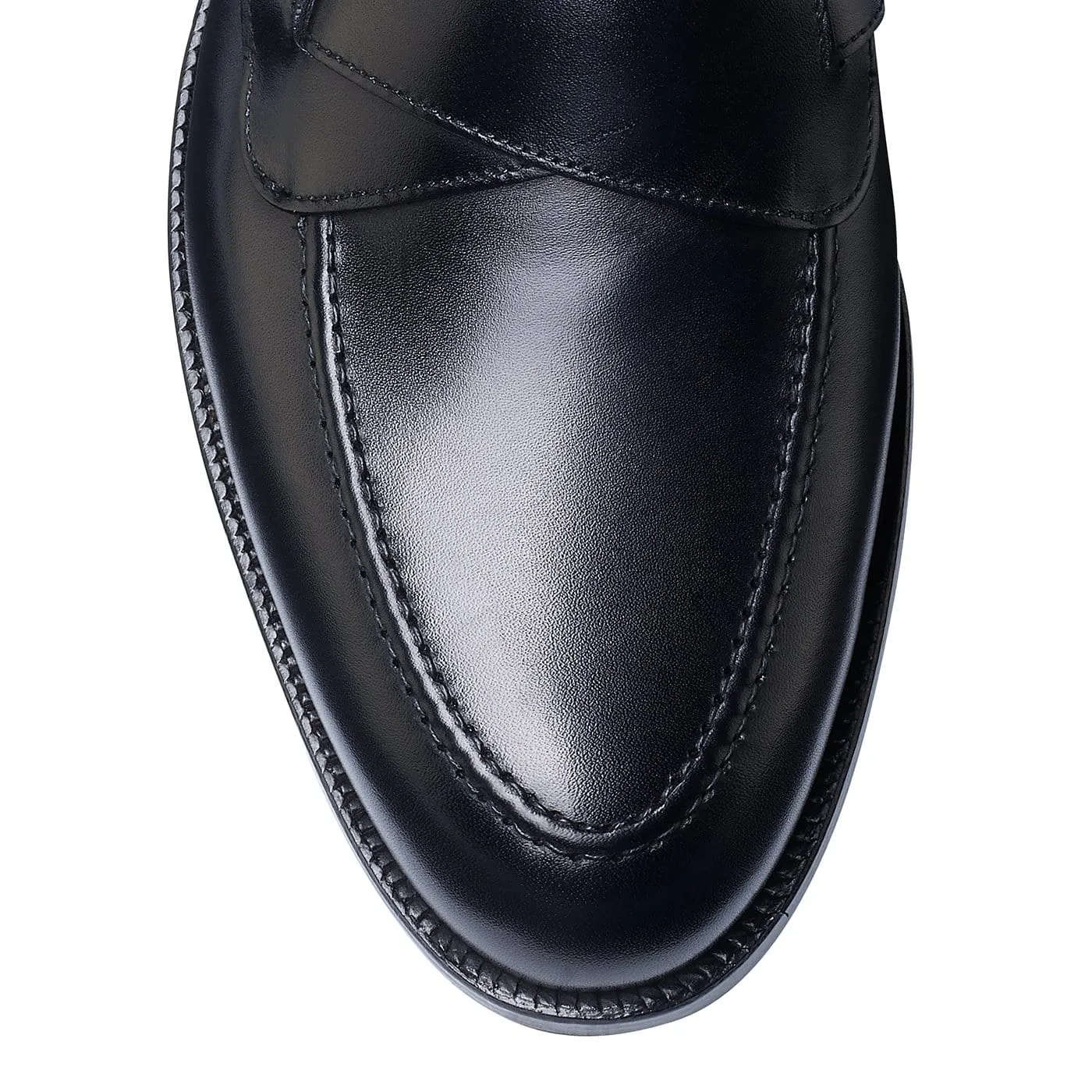 Essential Edge Embossed Patterns Selby Black Calf