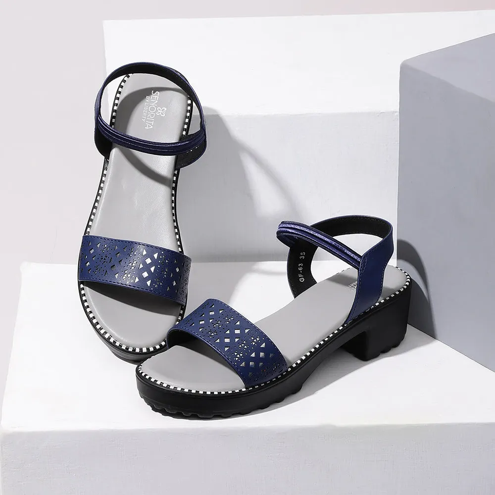 Senorita Casual (Blue) Sandals For Kids GF-63 By Liberty Perfect Walking