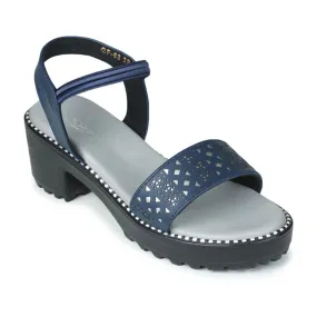 Low Profile Bare Foot Senorita Casual (Blue) Sandals For Kids GF-63 By Liberty