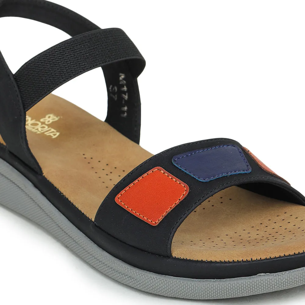 Senorita Casual (Navy Blue) Sandals For Women M17-11 By Liberty Breathable Material