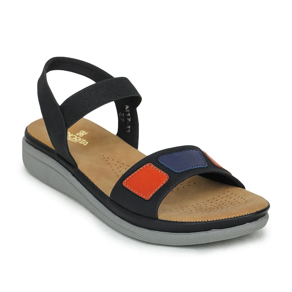 Senorita Casual (Navy Blue) Sandals For Women M17-11 By Liberty Quick Comfort Sporty Beach Shoes