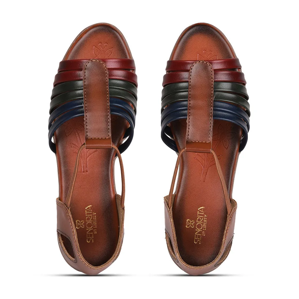 Senorita Casual (Tan) Sandals For Women CH-127 By Liberty Sandal Replacements Garden Walk