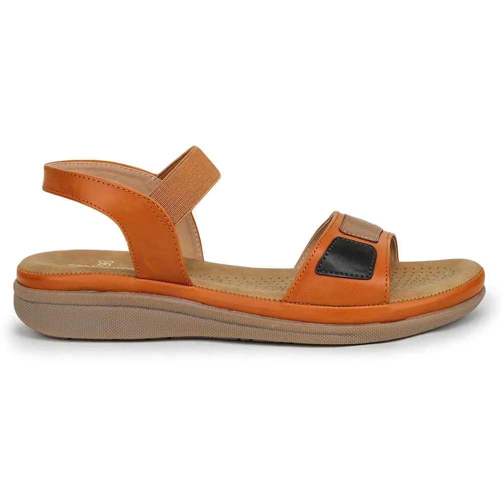 Senorita Casual (Tan) Sandals For Women M17-11 By Liberty Cool Touch Comfortable Footwear for Beach