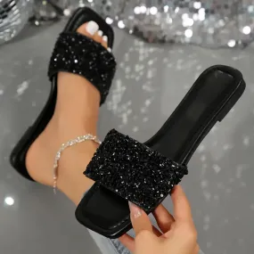 Mila Crystal Slide Sandals On-the-Go Fit