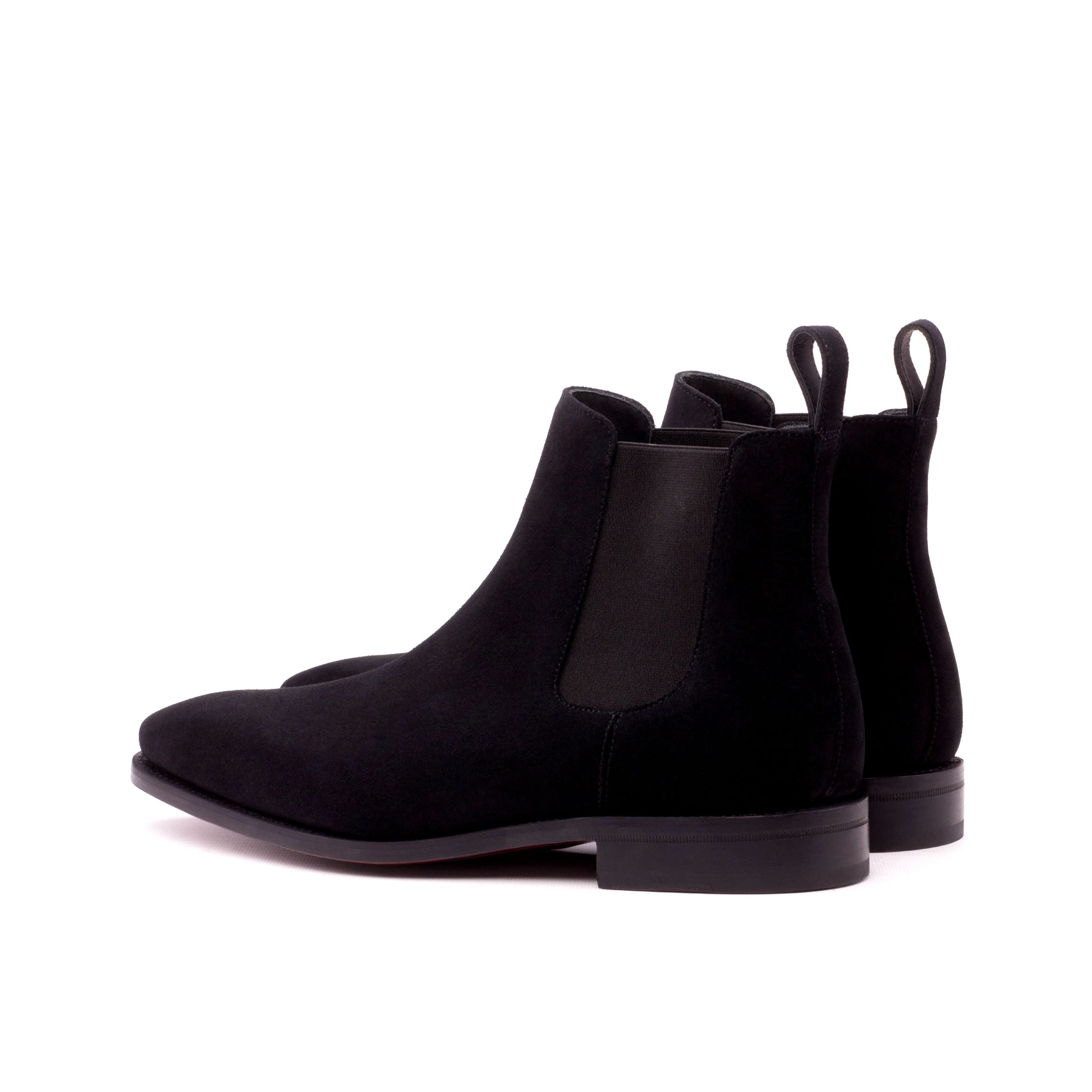 Black Suede Chelsea Boots Japan Shade Fashionable appearance