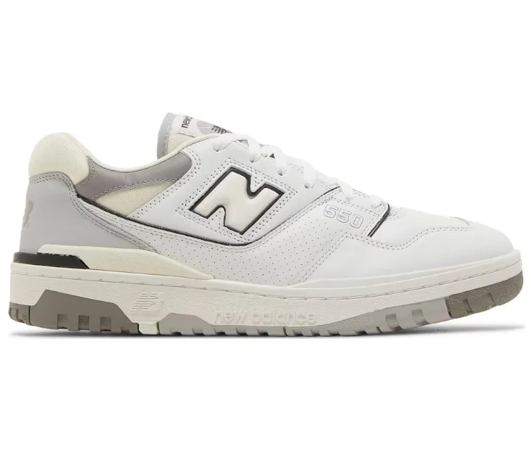 New Balance 550 Unisex (Salt and Pepper) odor - resistant shoes Flat terrain running