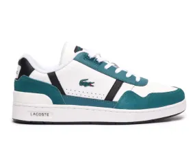 Men's Lacoste T-Clip 124 7 SMA (White/Dark Green) workout shoe accessories shoe covers
