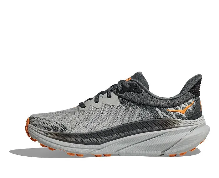 Mens Hoka Challenger ATR 7 Wide in Harbor Mist/Castlerock Low Use Dynamic Lacing System
