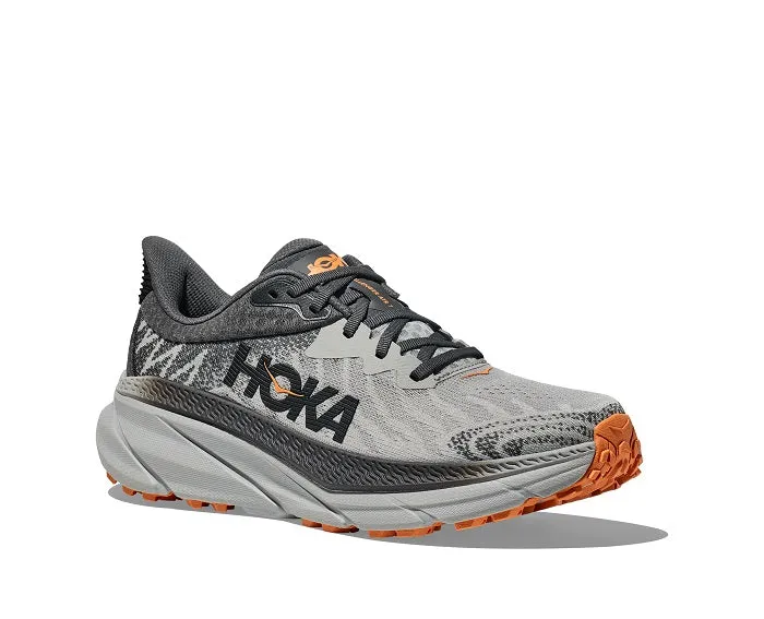 Mens Hoka Challenger ATR 7 Wide in Harbor Mist/Castlerock Impact Resistant Toe Guard