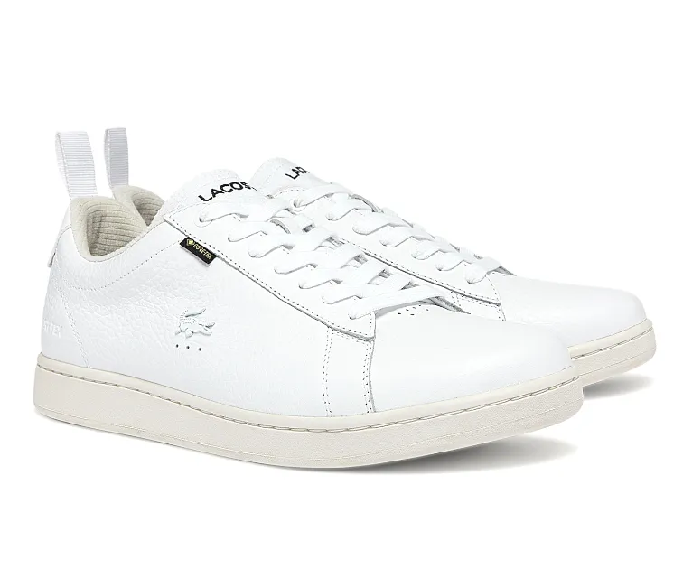 Men's Lacoste Carnaby Evo GTX 07221 SMA (White/Off White) running gait brooch - decorated running shoes