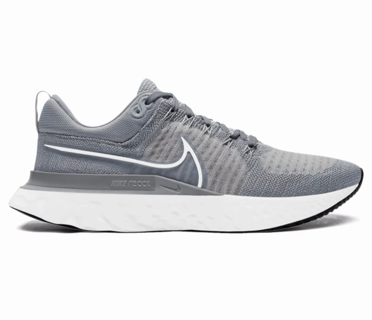 Men's Nike React Infinity Run FK 2 (Particle Grey) Firm responsive - midsole shoes