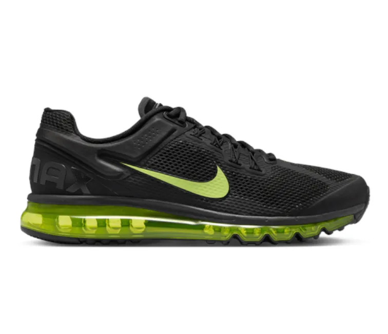 Dynamic Shoes Men??s Nike Air Max 2013 (Black/Volt)