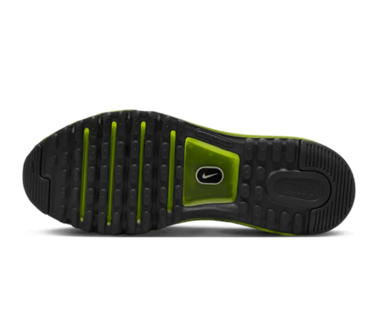 Men??s Nike Air Max 2013 (Black/Volt) patent leather shoes logo - rhinestoned shoes