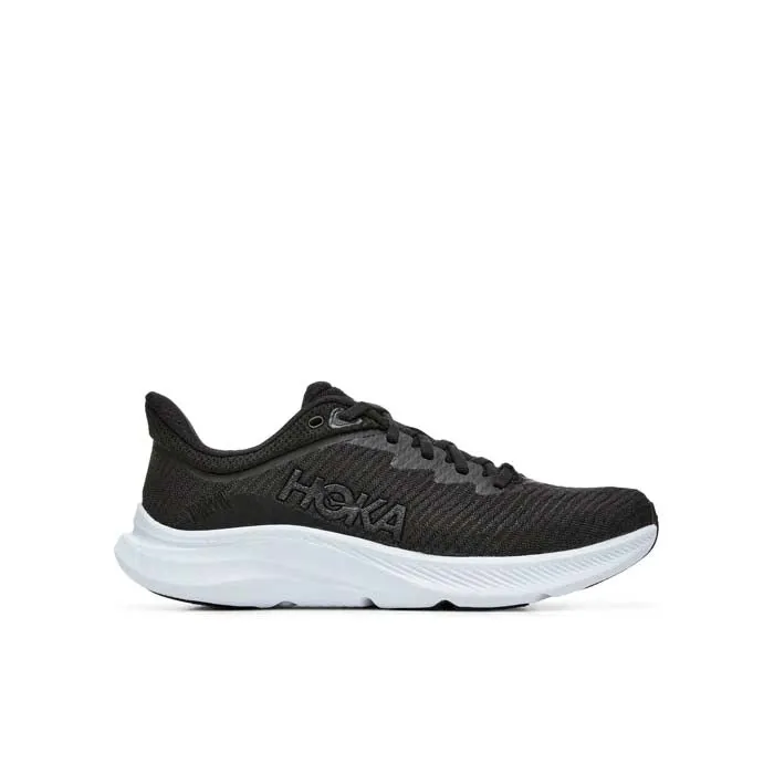 Barefoot Shoe Tech Mens Hoka Solimar in Black White