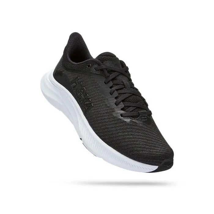 Mens Hoka Solimar in Black White Tensile Barrier Tech Smooth Balance