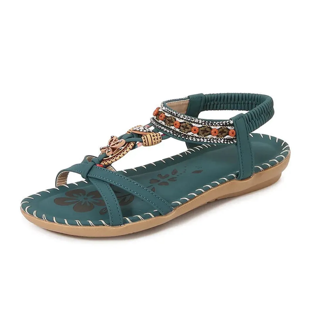 Padded Heel Sierra Braided Boho Slip-Ons