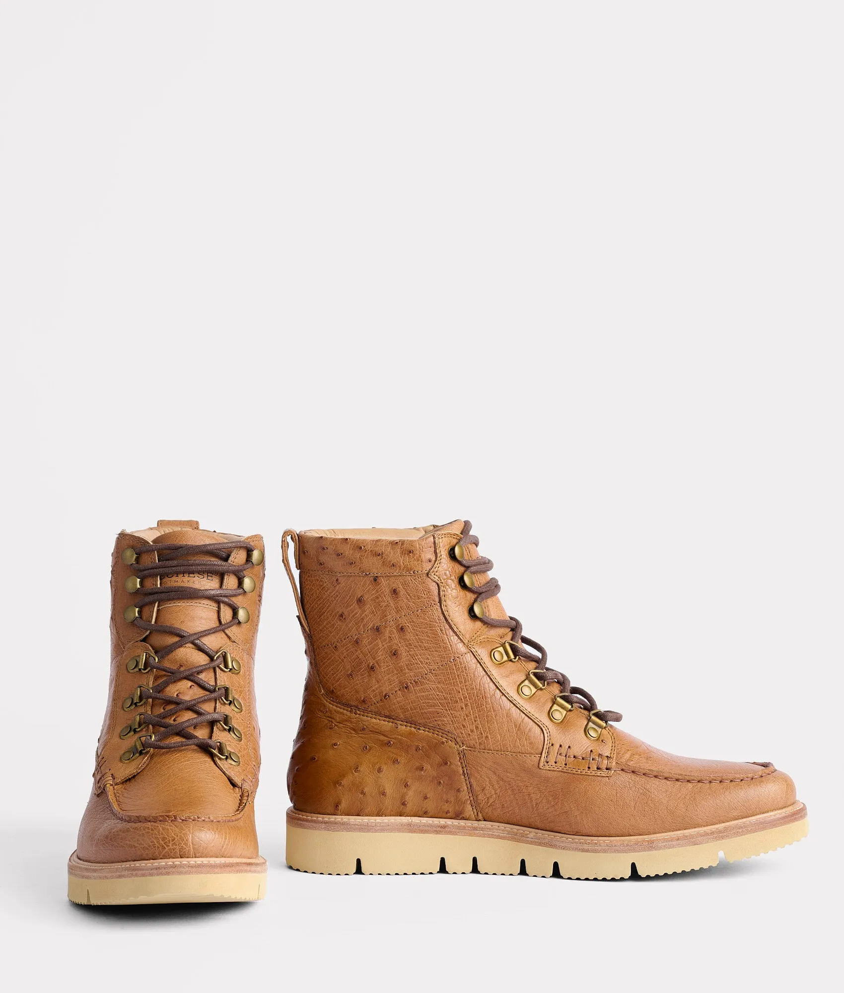 Look Bold Opulent Fit Ridgeline Exotic Lace Up Boot :: Barnwood