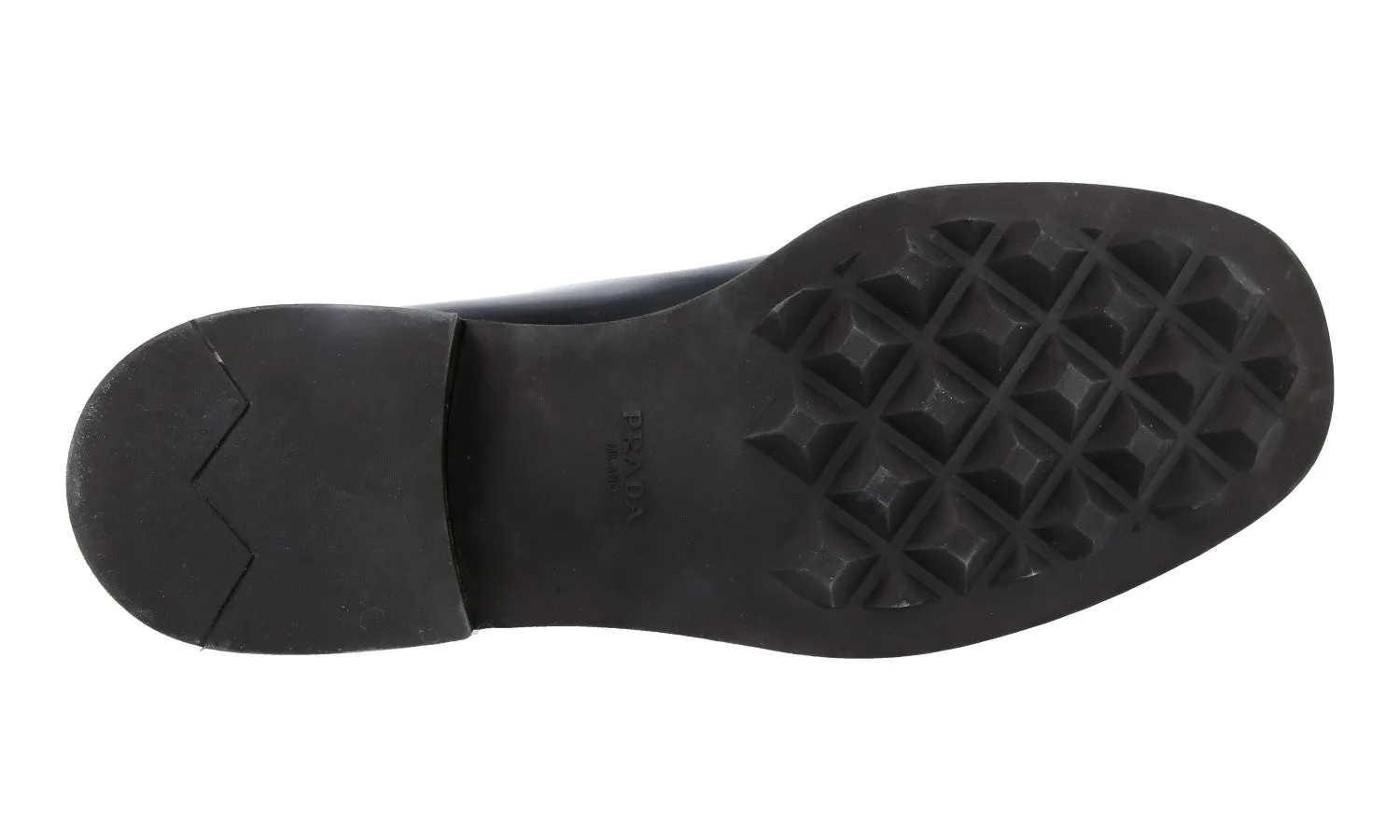 Prada Men's Black welt-sewn Leather Lace-up Shoes 2EG201 Shine Coat Luxe Shade