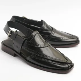 Sikander - Black Gloss Black Oxfords