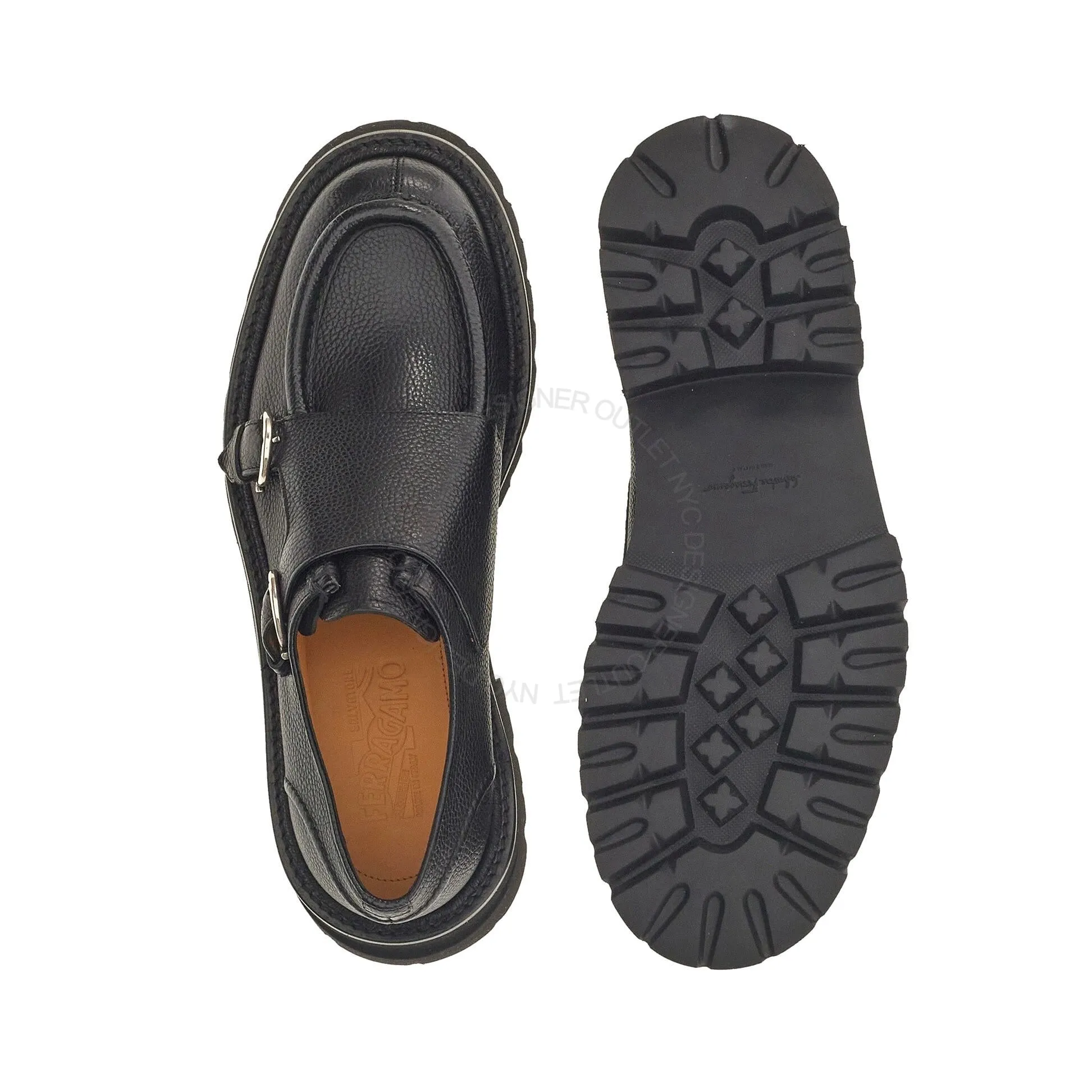 Trendy Ferragamo Gionny Double Monk-Strap Loafers