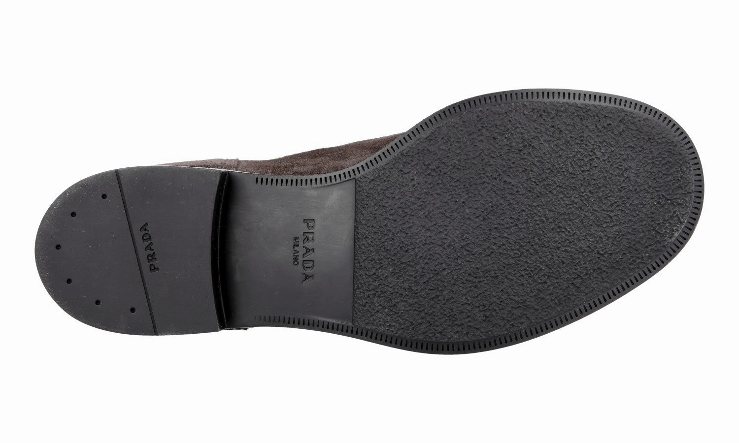 Practical Look Prada Men's Brown welt-sewn Leather Half-Boot 2TE082