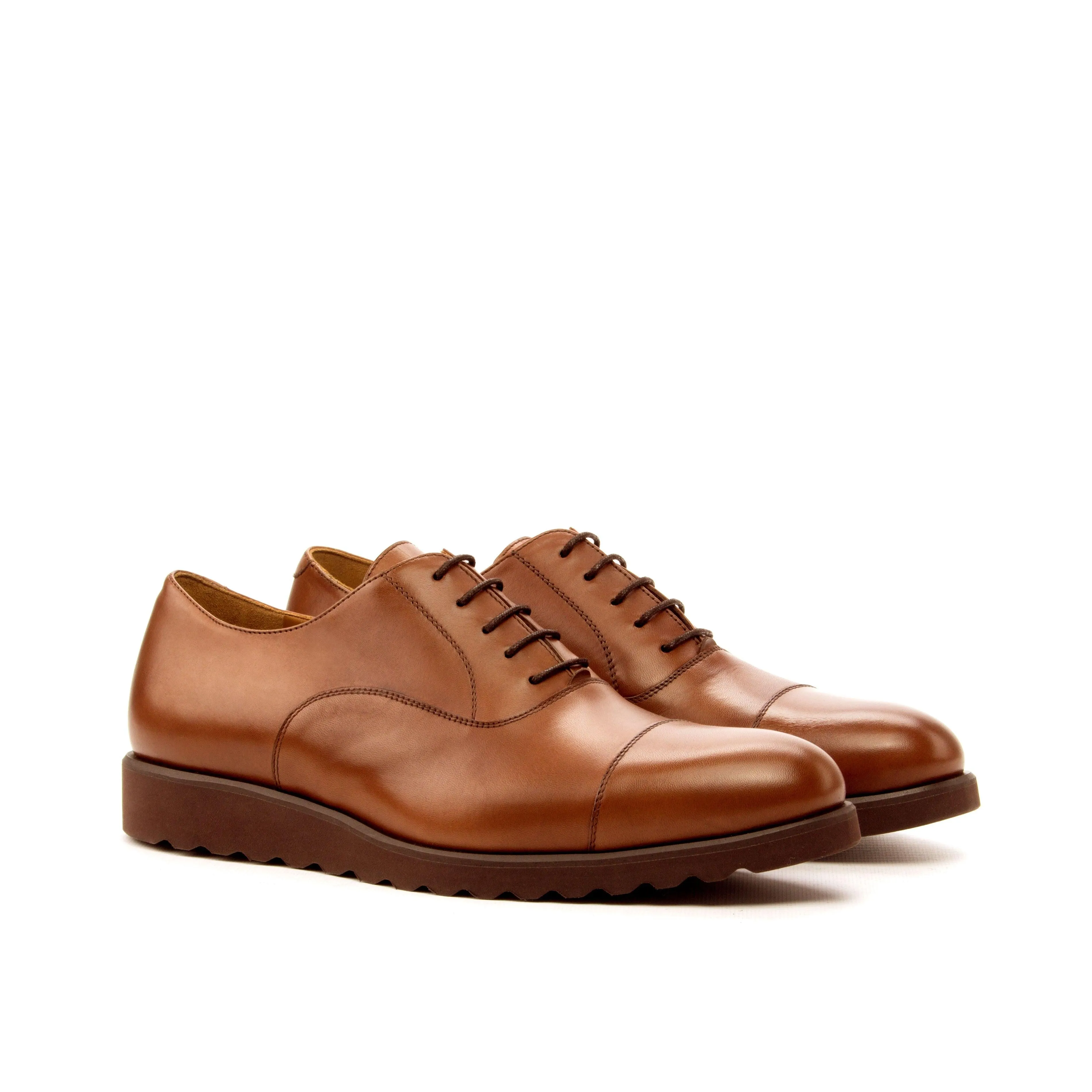 Legacy Style Smart Sport Casual Brown Leather Oxford Shoes