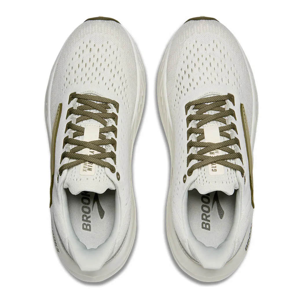 Comfort Fit Mens Brooks Running Glycerin Max in Grey/Dusty Olive/Tea