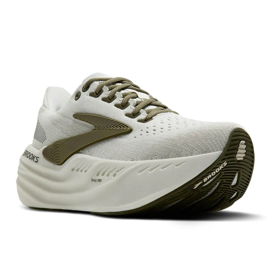 Zero Break In Comfort Mens Brooks Running Glycerin Max in Grey/Dusty Olive/Tea