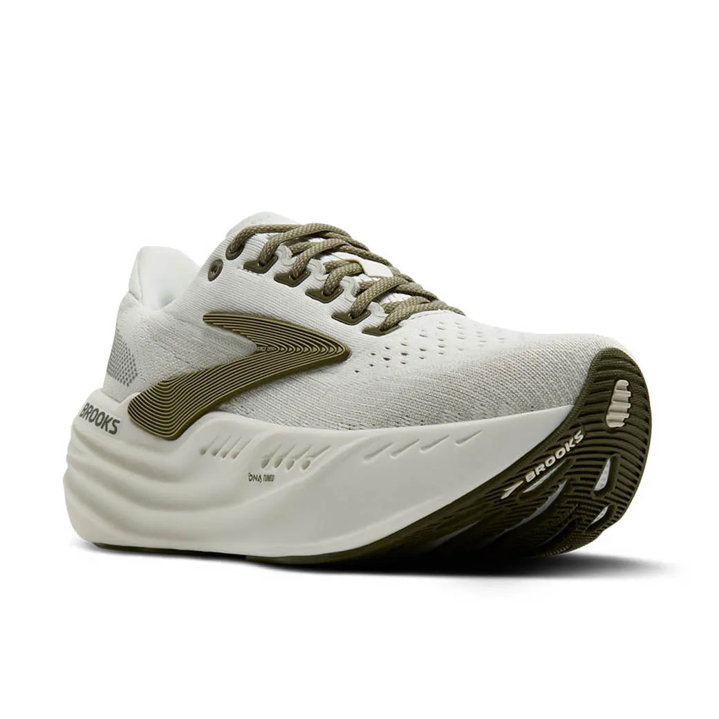 Mens Brooks Running Glycerin Max in Grey/Dusty Olive/Tea Luxe cushioning