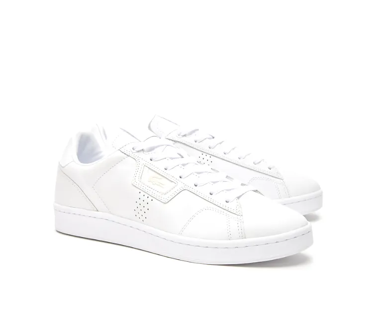 Men's Lacoste Masters Classic 123 3 SMA (White) men's running footwear running in an iconic bridge area shoes