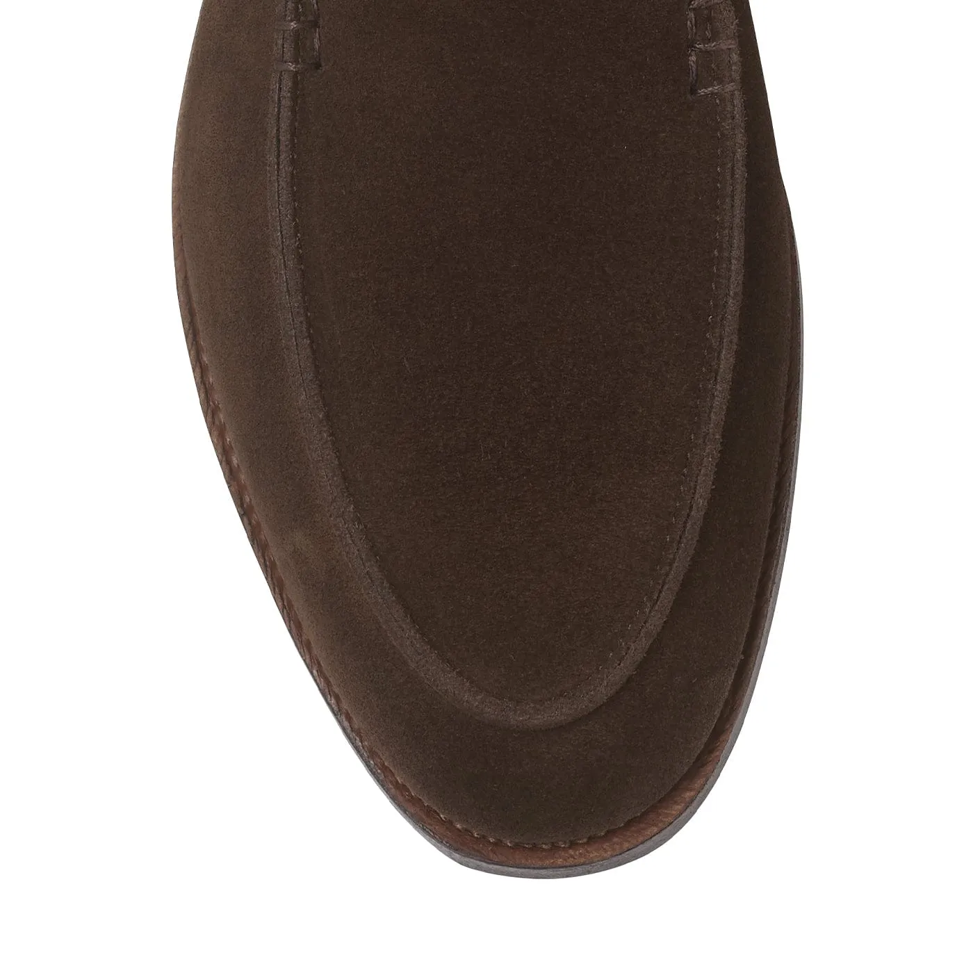Smart Choice Footwear Salcombe Dark Brown Suede