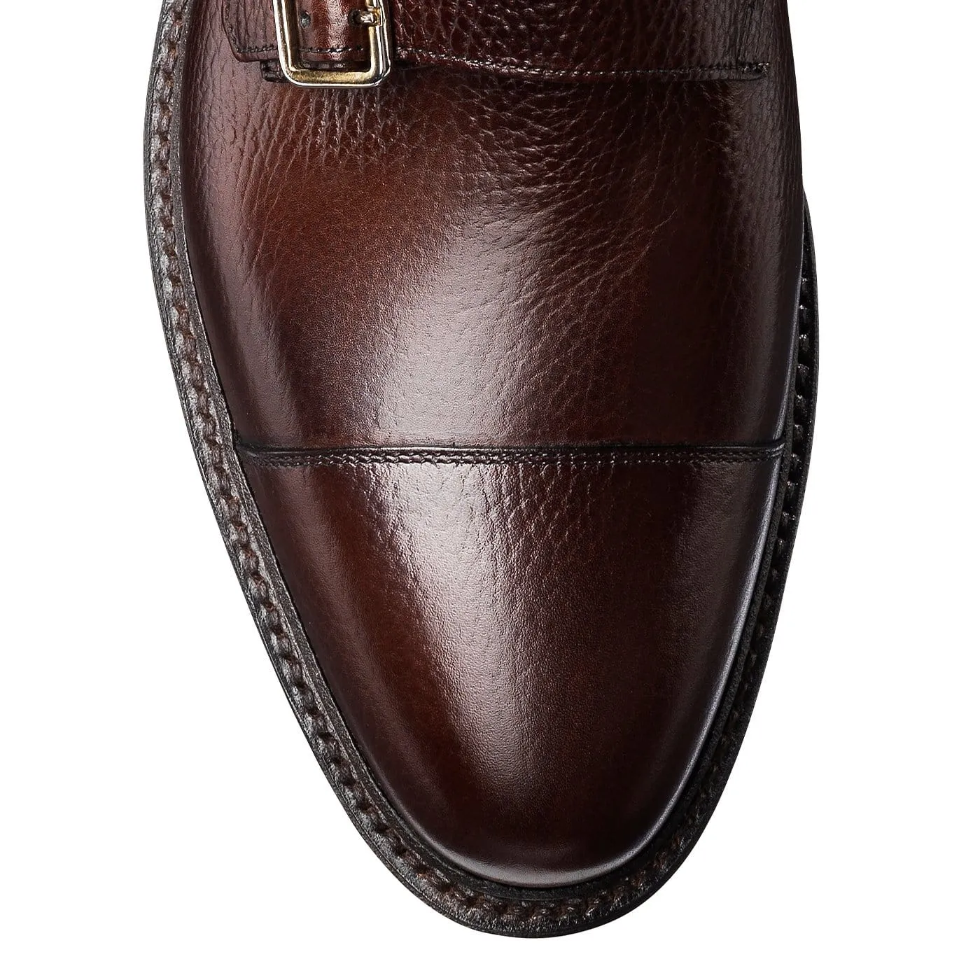 Harrogate Dark Brown Country Calf Grain Taper Shape Slim Profile