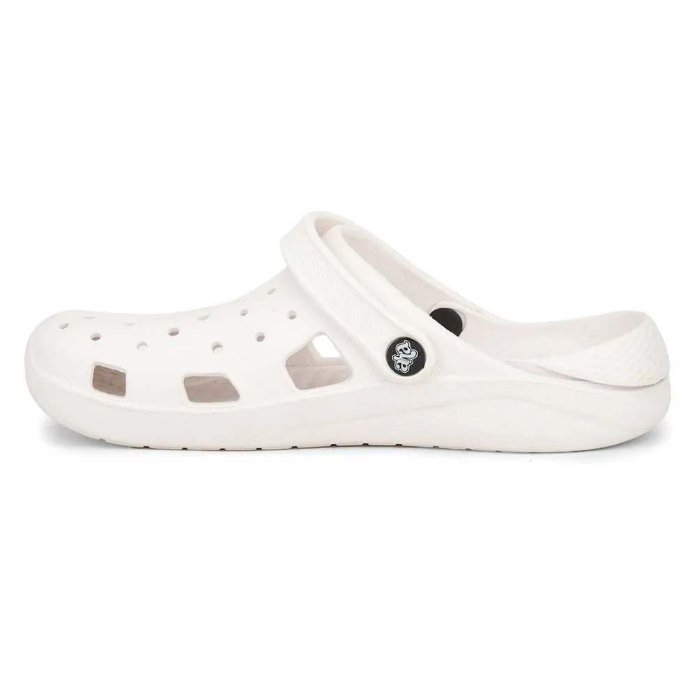A-HA White Slingback Clogs For Women LPMXT-801 By Liberty strap on Sturdy Construction