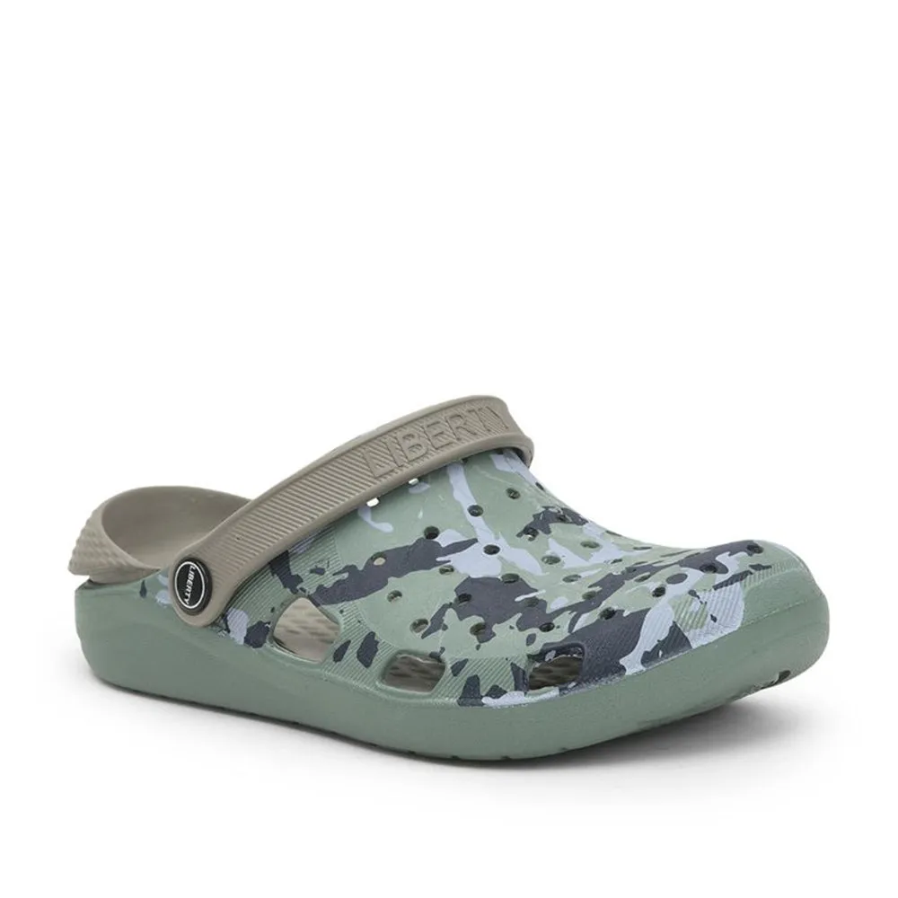 A-HA Green Casual Slingback Clogs For Men LPMXT-811 By Liberty Strong Outsole