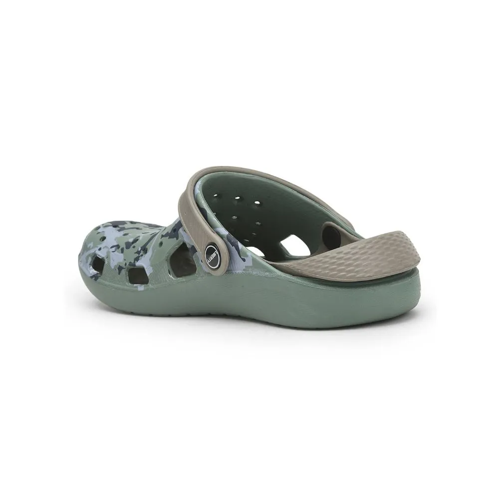 A-HA Green Casual Slingback Clogs For Men LPMXT-811 By Liberty Quick Relax Sandals Durable Construction