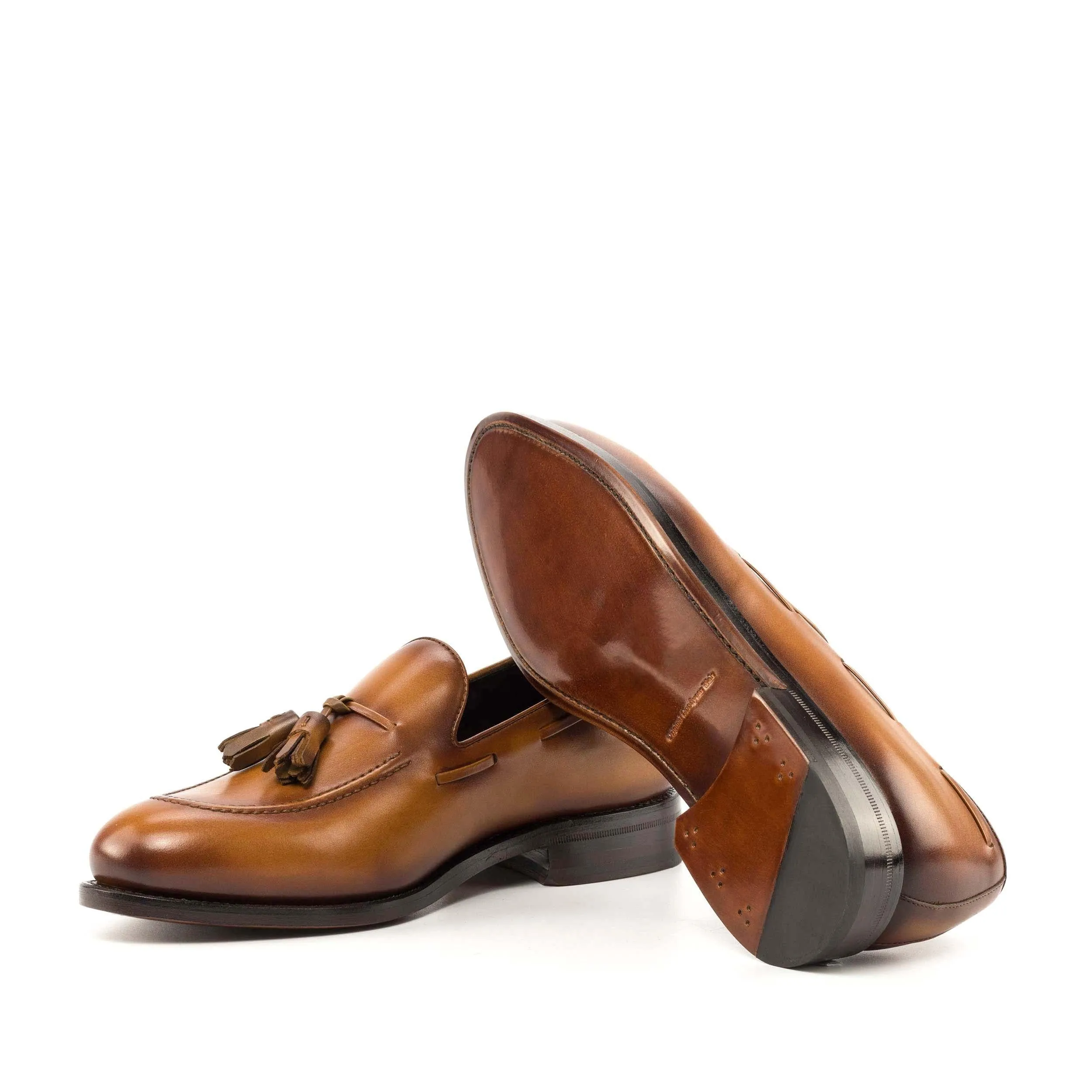 Tassel Loafer cognac box calf Step Safe Clear Pace