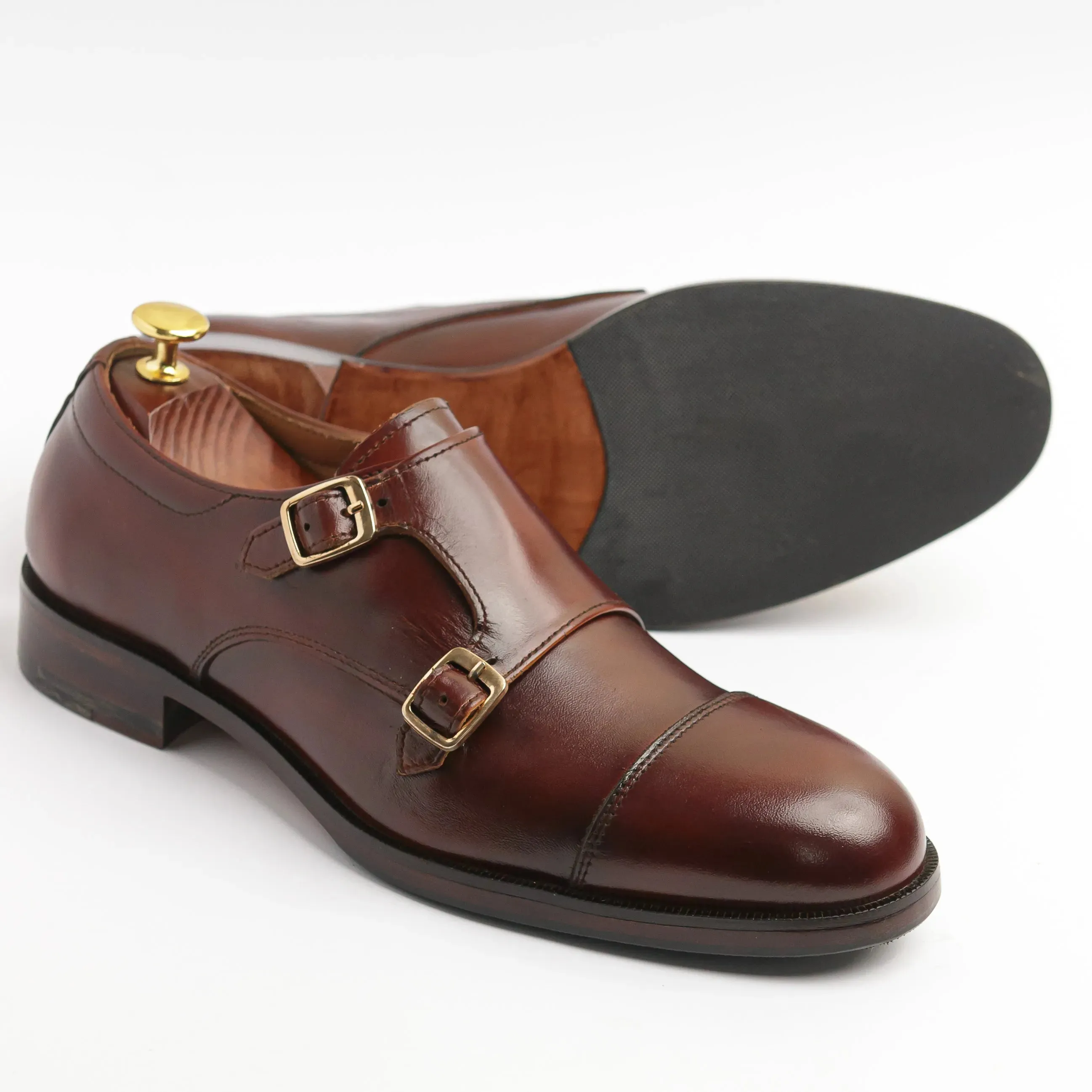 Timeless Business Lace-ups Comfort Fit Minimalist Dresser Echelon - Chestnut Brown