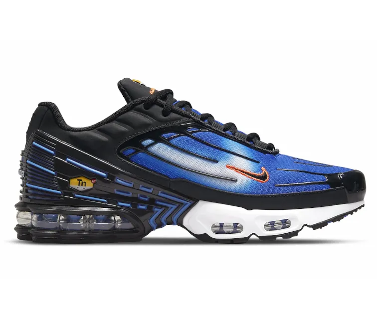 Men's Nike Air Max Plus TN III (Game Royal) Stretchable Fabric hill running shoe capacity