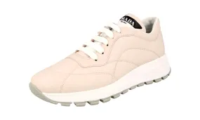 Prada Women's Beige Leather Prax01 Sneaker 1E245L Classic Touch