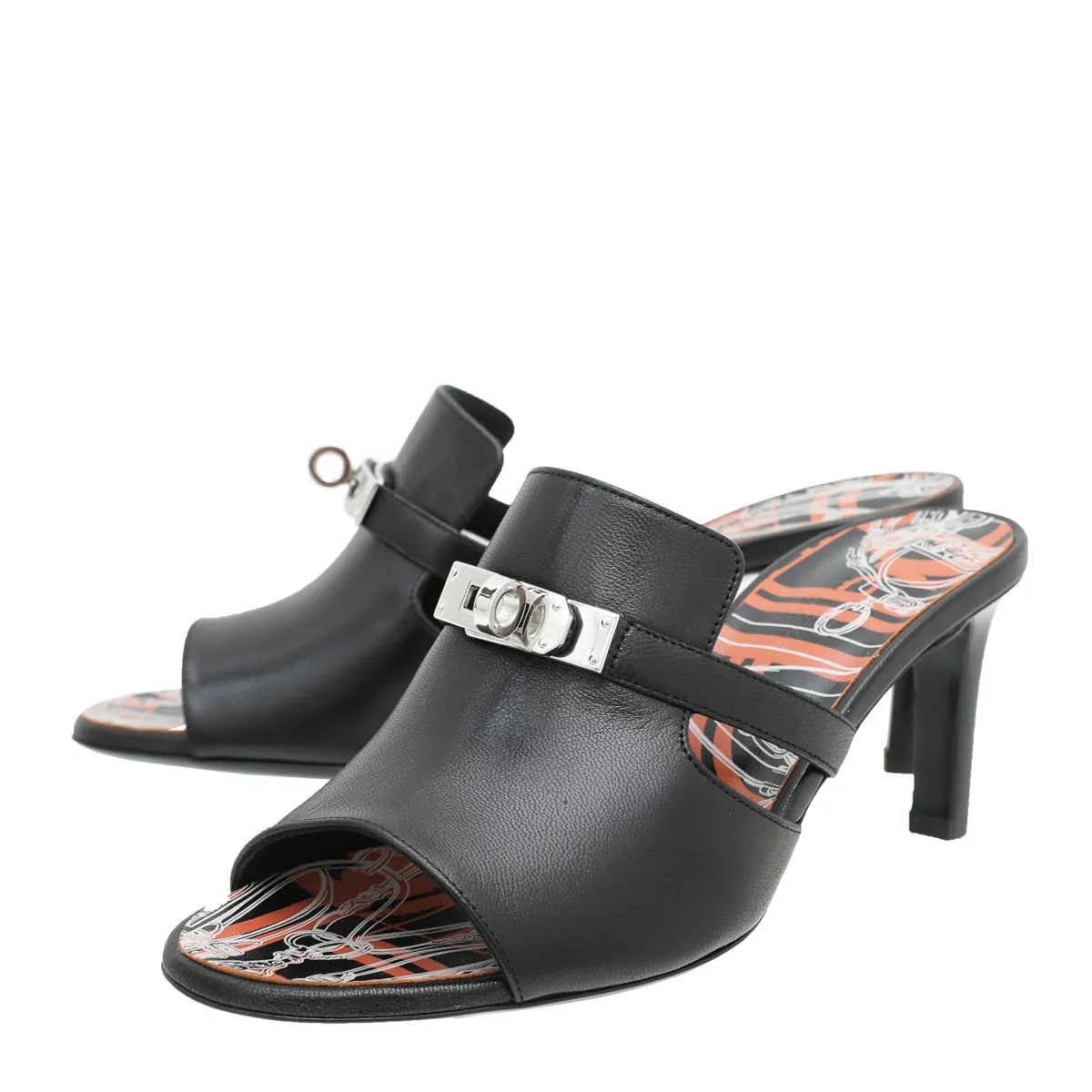 Kids Fun Hermes Noir Cute Mule Sandals 37