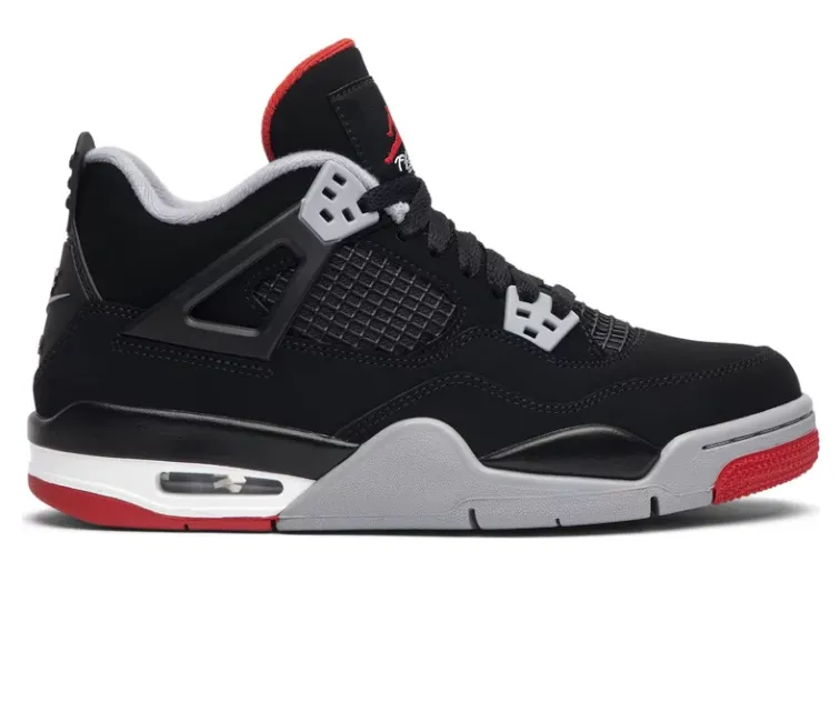 Machine washable NarrowToeBox Men's Nike Air Jordan 4 Retro (BRED 2019)