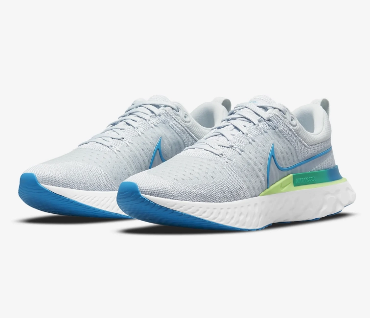 niche - market - brand shoes running in a ski resort area shoes Men's Nike React Infinity Run FK 2 (Platinum/Laser Blue)