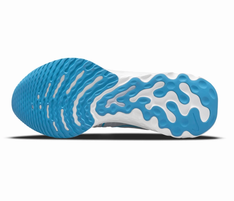 Men's Nike React Infinity Run FK 2 (Platinum/Laser Blue) Lace   Up High Top Design