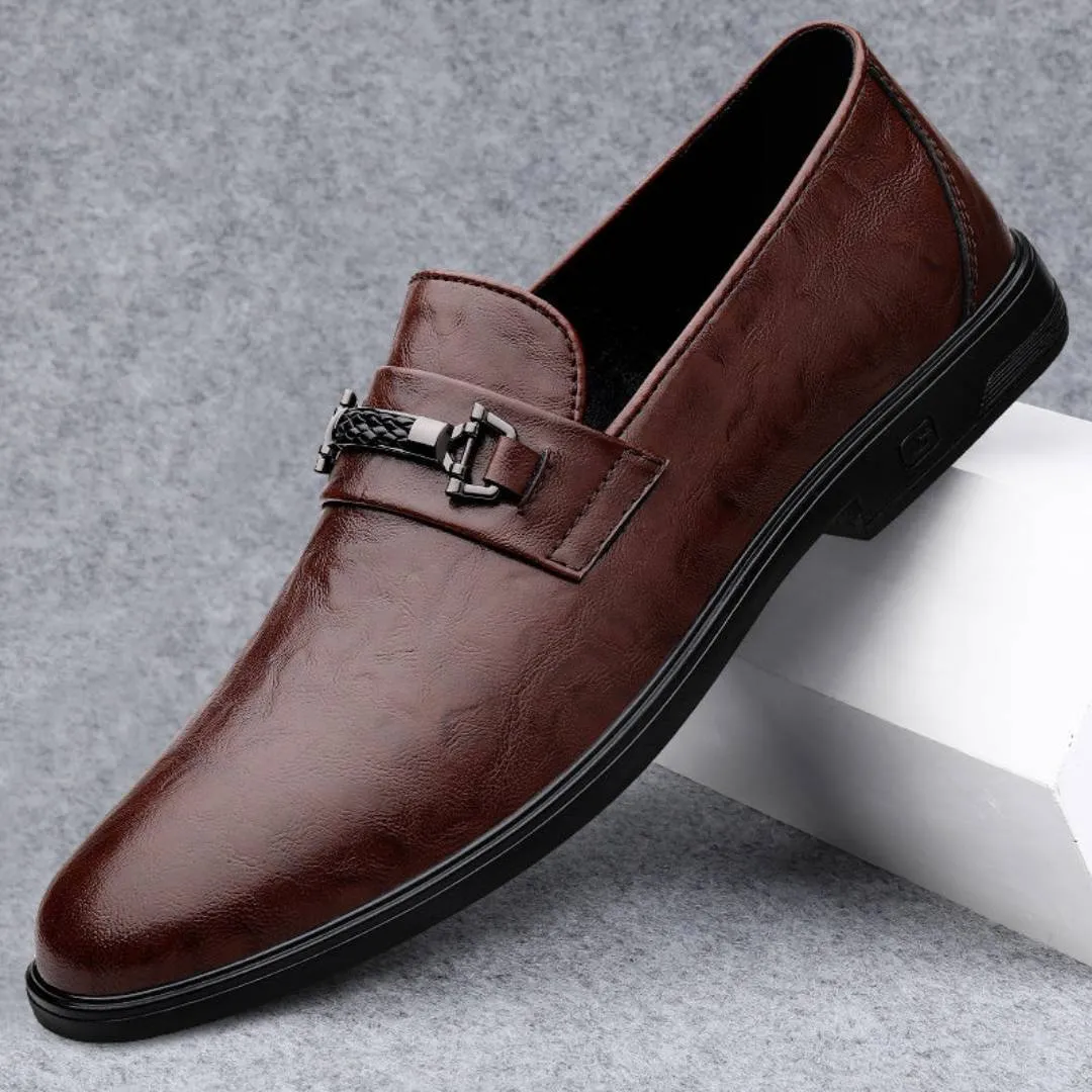 Pull Tab Nathan Leather Loafers